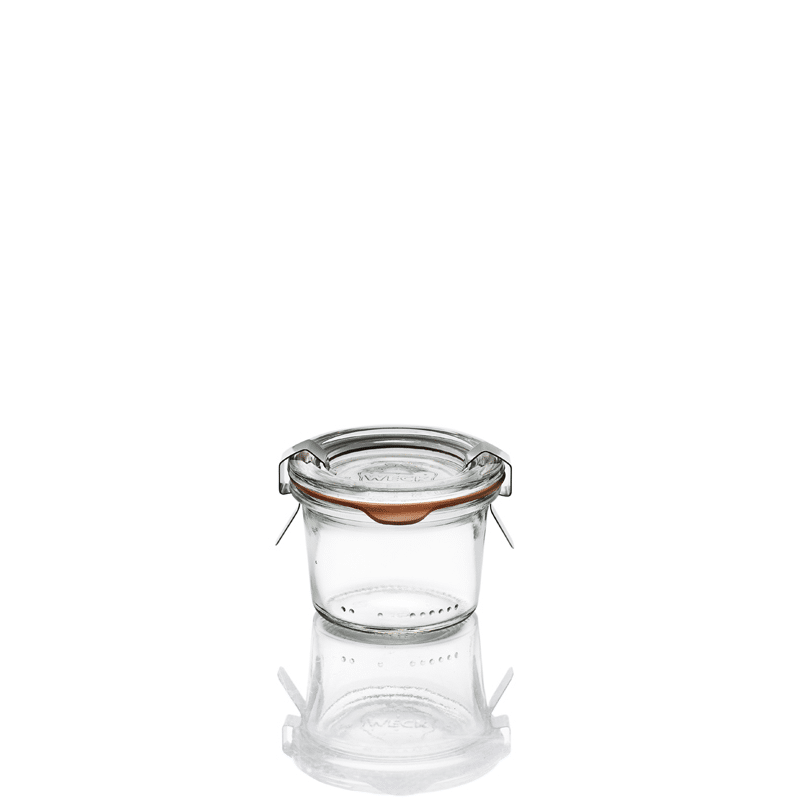 Weck Bocaux Bocal Weck Weck Lot De 10 Bocaux En Verre Avec Joints En Caoutchouc Et 2 Pinces De Fermeture - 370 Ml (1/4 Le Parfait Bocaux 1l Bocaux Verre