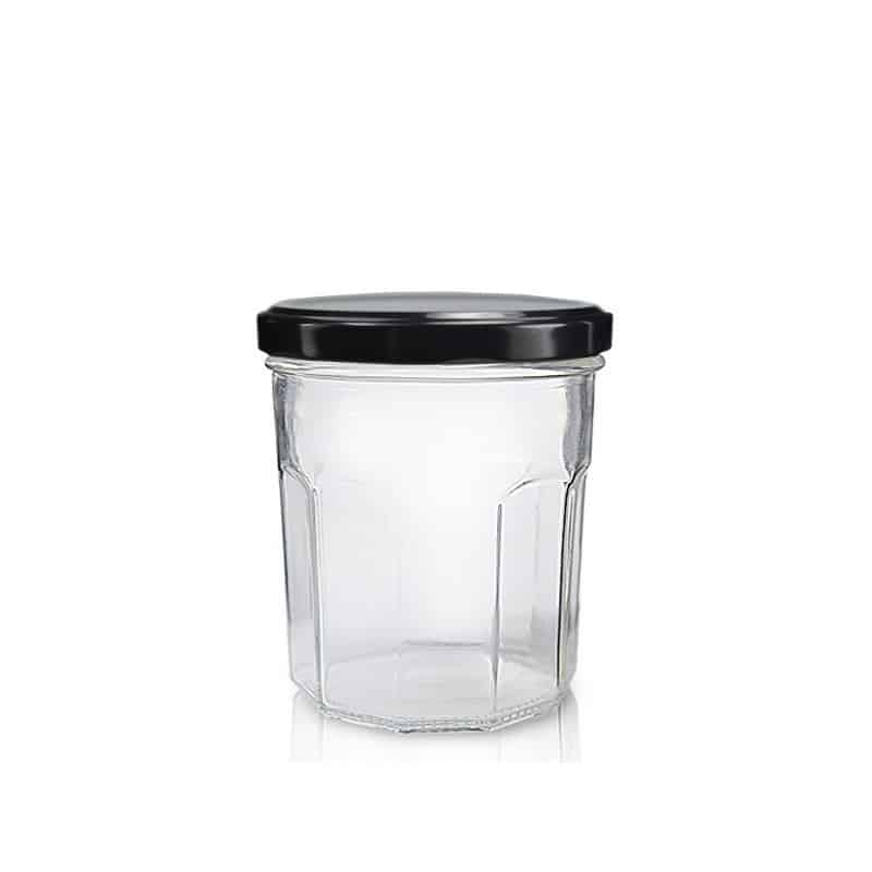 24 Bocaux En Verre 250ml Avec Couvercles Vichy Rouge - Hermétiques - Pour Confiture, Miel, DIY - HEFTMAN